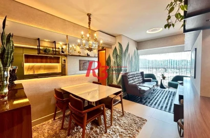 Apartamento com 1 dormitório à venda, 54 m² por R$ 650.000,00 - Vila Matias - Santos/SP
