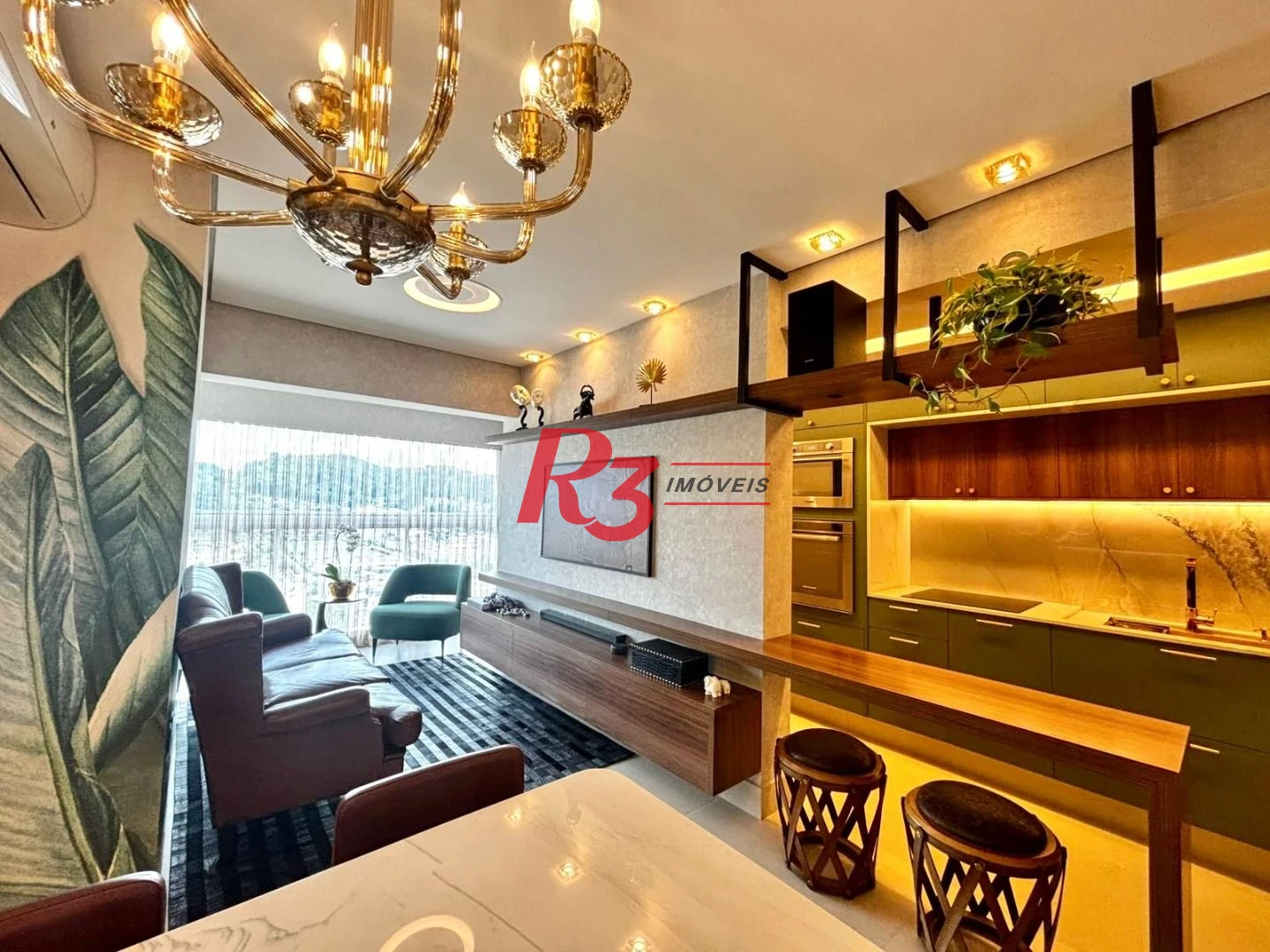 Apartamento com 1 dormitório à venda, 54 m² por R$ 650.000,00 - Vila Matias - Santos/SP
