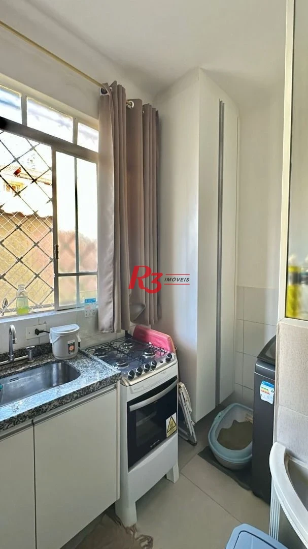 Apartamento com 1 dormitório para alugar, 57 m² por R$ 3.000,00/mês - Centro - São Vicente/SP