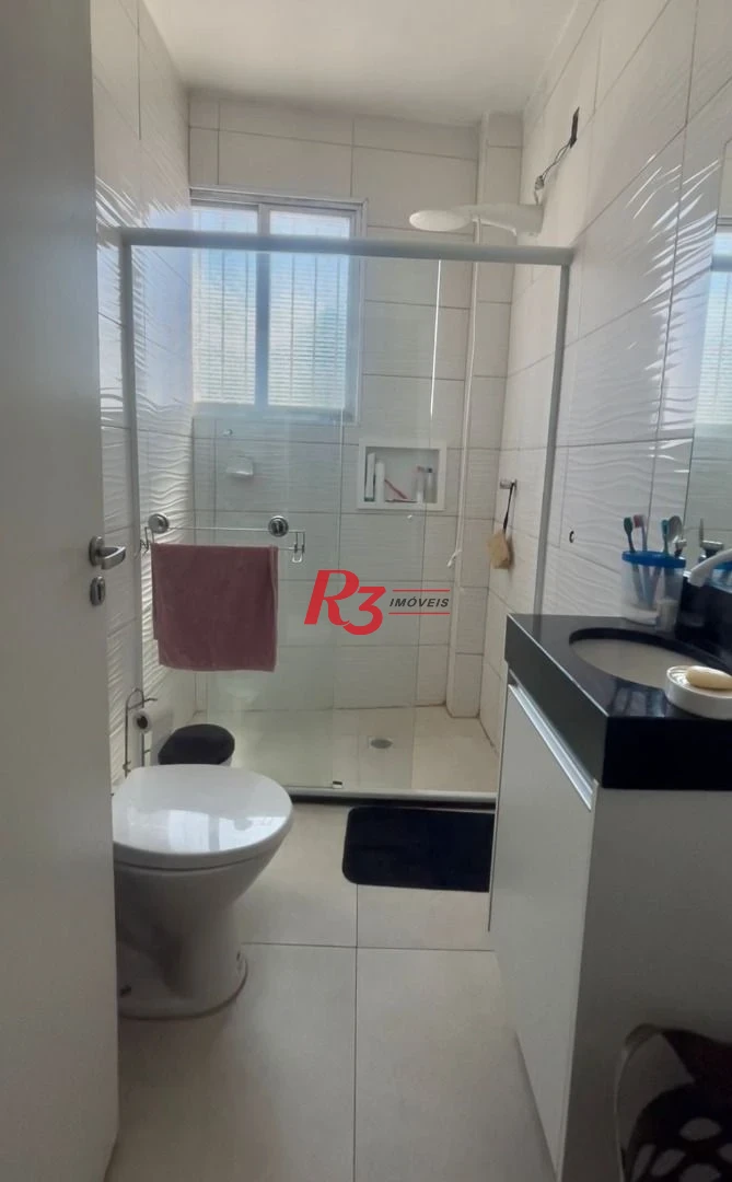 Apartamento com 1 dormitório para alugar, 57 m² por R$ 3.000,00/mês - Centro - São Vicente/SP