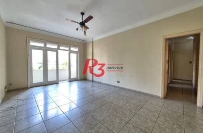 Apartamento para alugar, 152 m² por R$ 5.500,02/mês - Boqueirão - Santos/SP