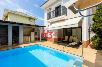 Casa com 4 dormitórios à venda, 303 m² por R$ 4.250.000,00 - Ponta da Praia - Santos/SP