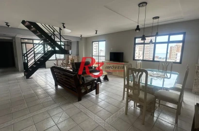 Apartamento Duplex com 4 dormitórios à venda, 245 m² por R$ 1.200.000,00 - Vila Caiçara - Praia Grande/SP