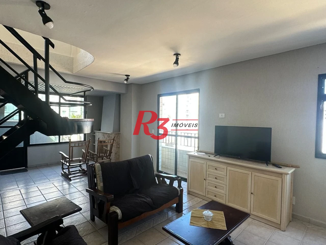 Apartamento Duplex com 4 dormitórios à venda, 245 m² por R$ 1.200.000,00 - Vila Caiçara - Praia Grande/SP
