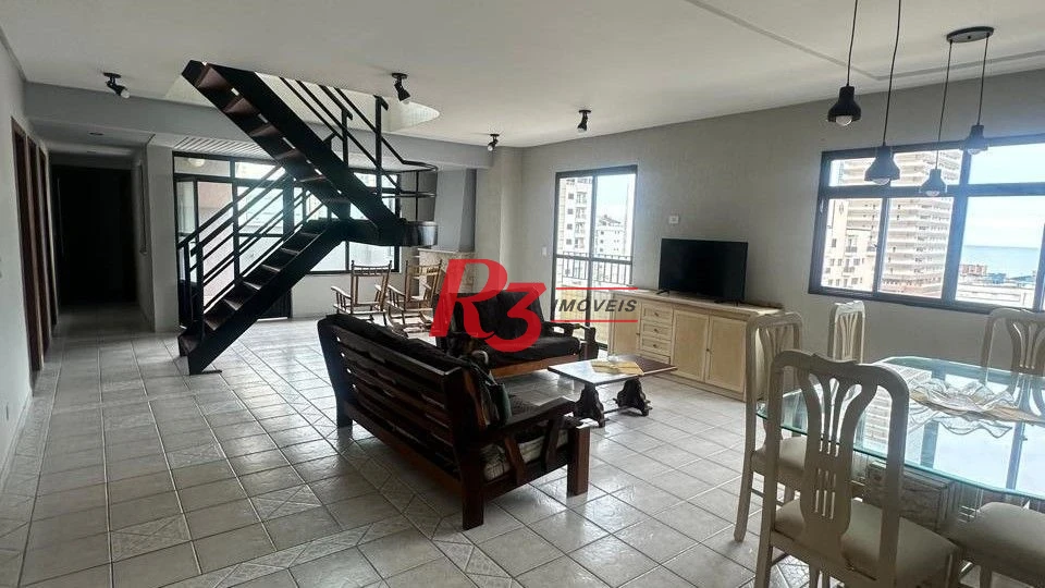 Apartamento Duplex com 4 dormitórios à venda, 245 m² por R$ 1.200.000,00 - Vila Caiçara - Praia Grande/SP