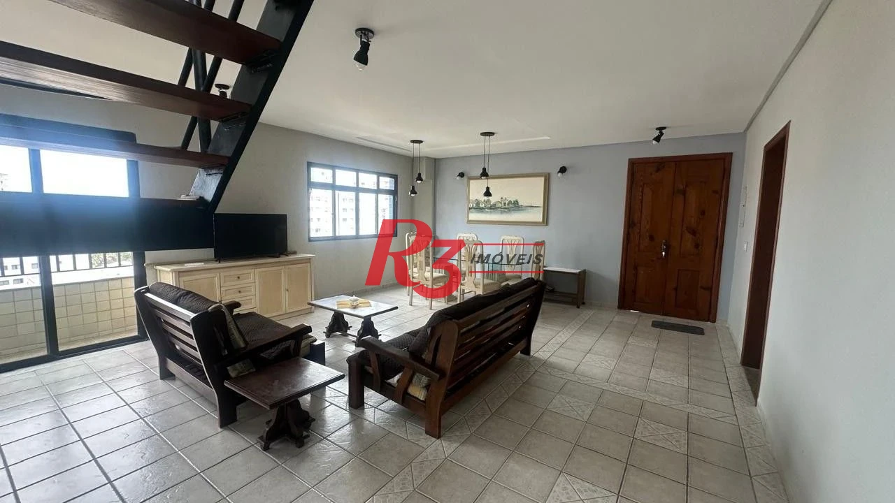Apartamento Duplex com 4 dormitórios à venda, 245 m² por R$ 1.200.000,00 - Vila Caiçara - Praia Grande/SP