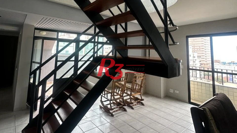 Apartamento Duplex com 4 dormitórios à venda, 245 m² por R$ 1.200.000,00 - Vila Caiçara - Praia Grande/SP