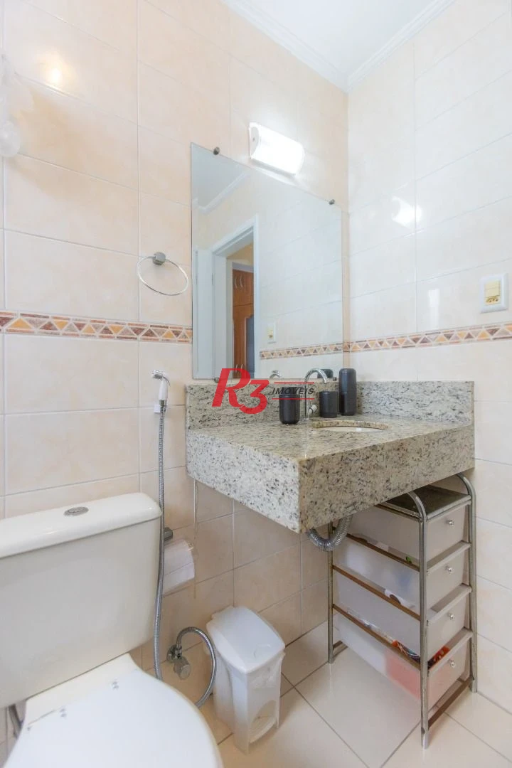 Apartamento com 3 dormitórios à venda, 137 m² por R$ 1.200.000,00 - Aparecida - Santos/SP