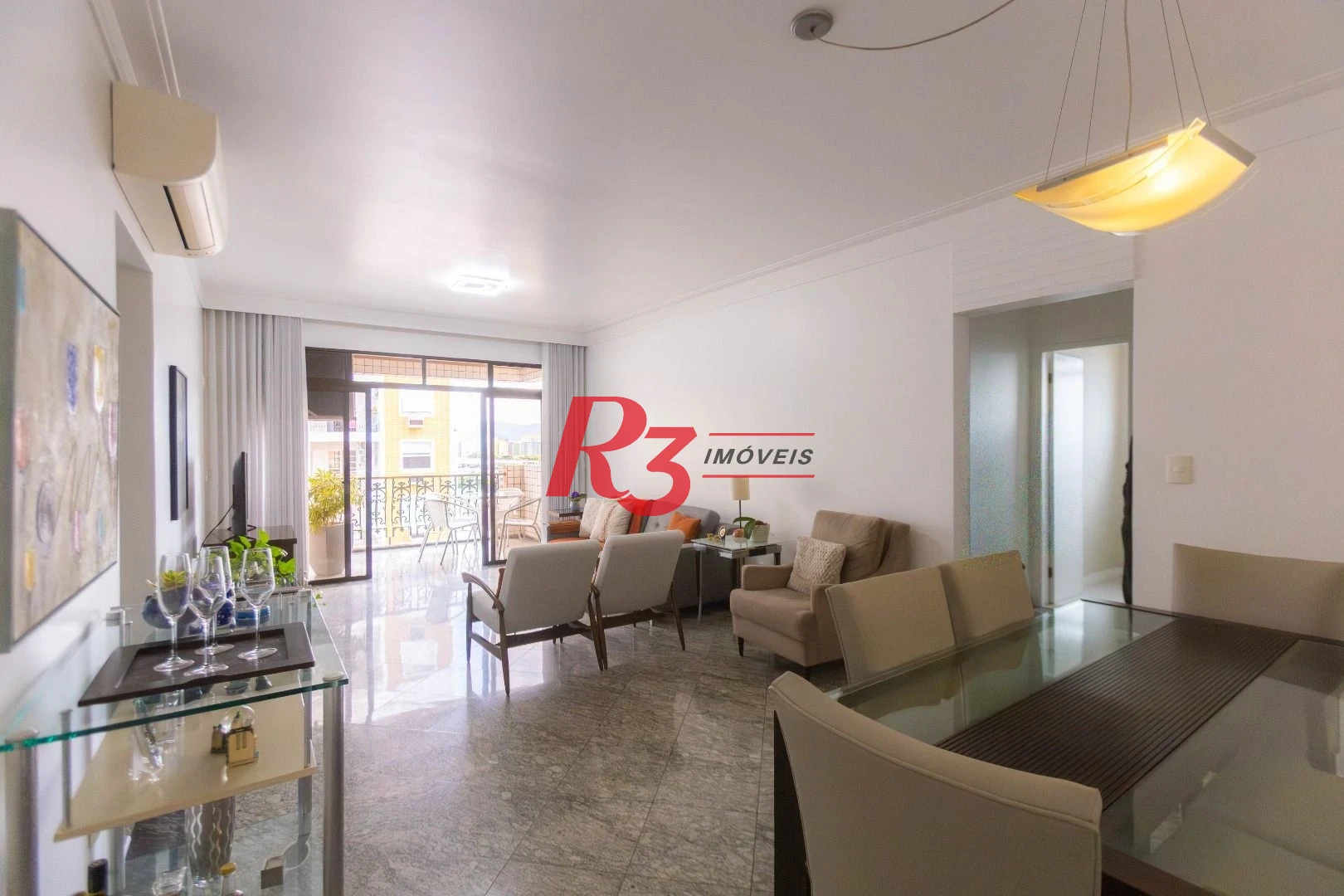 Apartamento com 3 dormitórios à venda, 137 m² por R$ 1.200.000,00 - Aparecida - Santos/SP