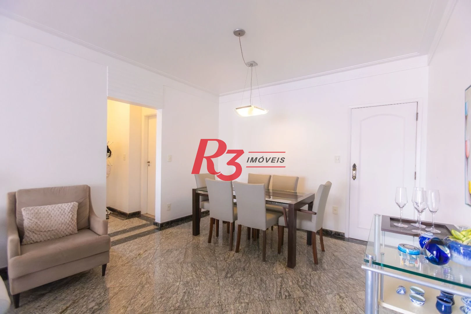 Apartamento com 3 dormitórios à venda, 137 m² por R$ 1.200.000,00 - Aparecida - Santos/SP