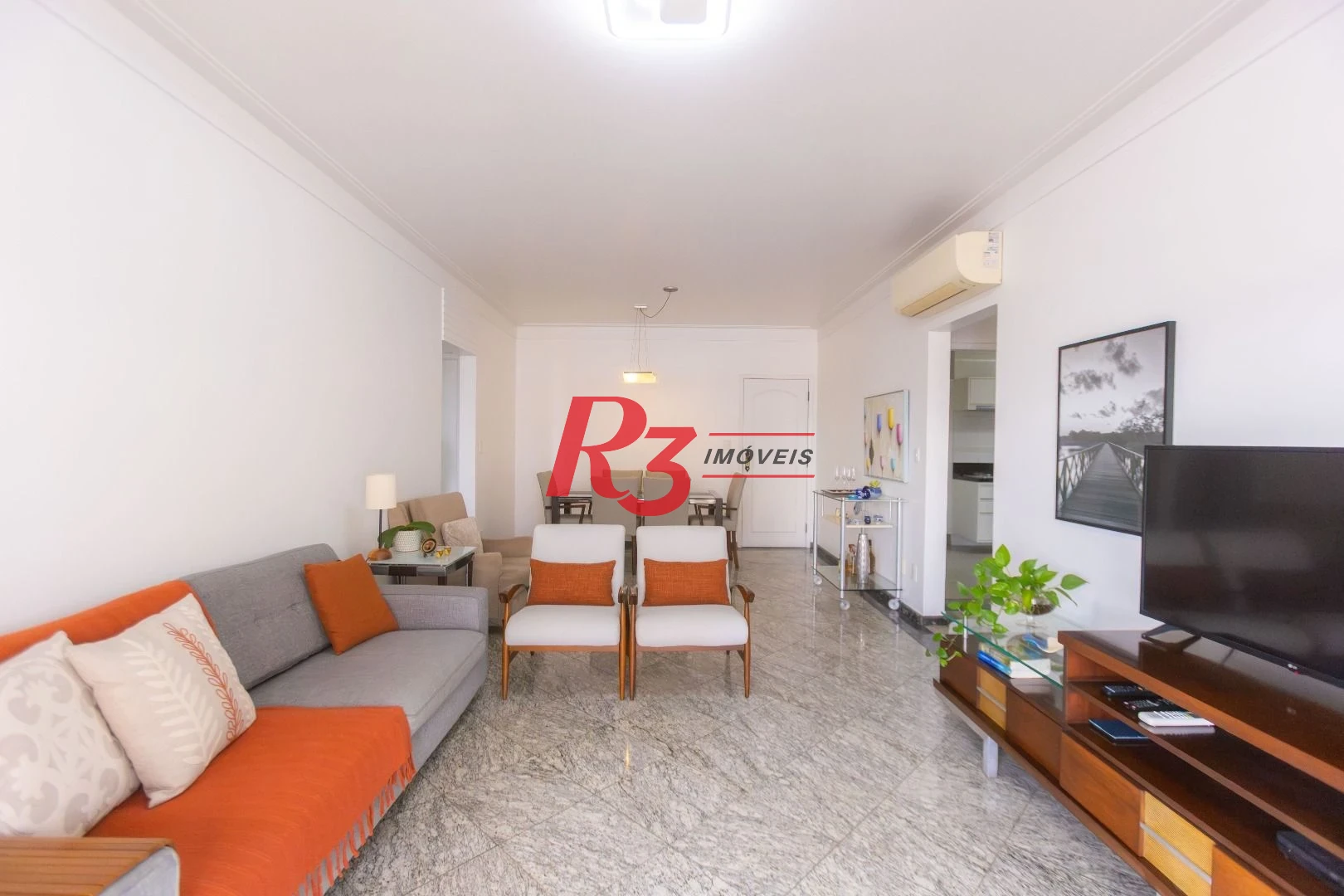 Apartamento com 3 dormitórios à venda, 137 m² por R$ 1.200.000,00 - Aparecida - Santos/SP