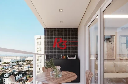 Apartamento com 2 dormitórios à venda, 67 m² por R$ 750.000,00 - Macuco - Santos/SP