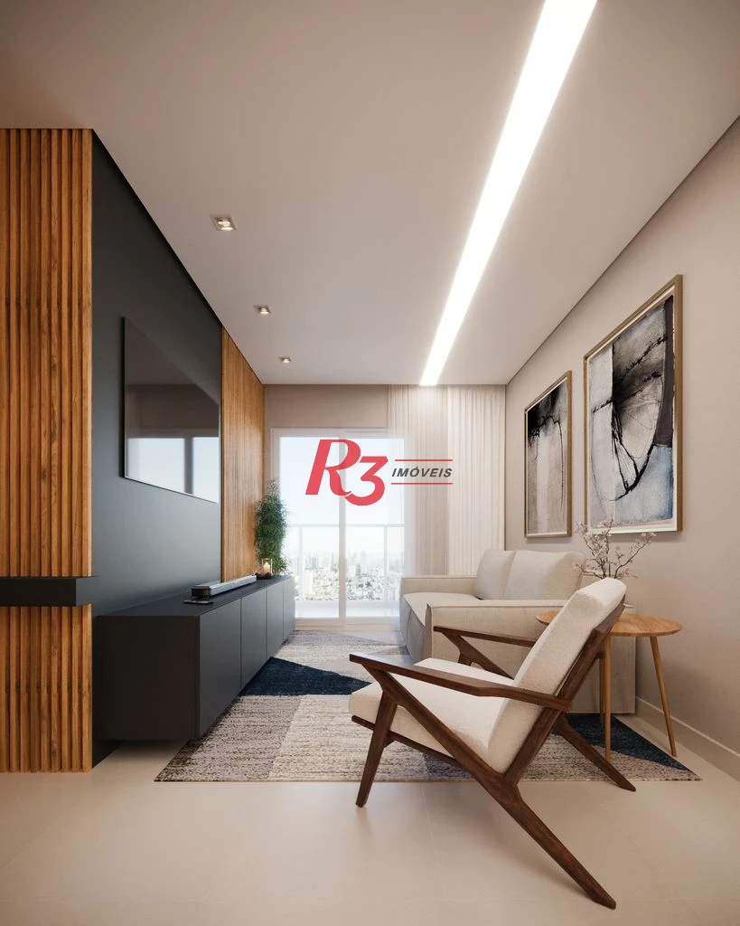 Apartamento com 2 dormitórios à venda, 67 m² por R$ 750.000,00 - Macuco - Santos/SP