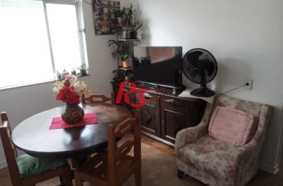 Apartamento com 2 dormitórios à venda, 57 m² por R$ 426.000,00 - Embaré - Santos/SP