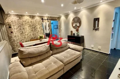 Apartamento com 2 dormitórios à venda, 133 m² por R$ 1.250.000,00 - Gonzaga - Santos/SP