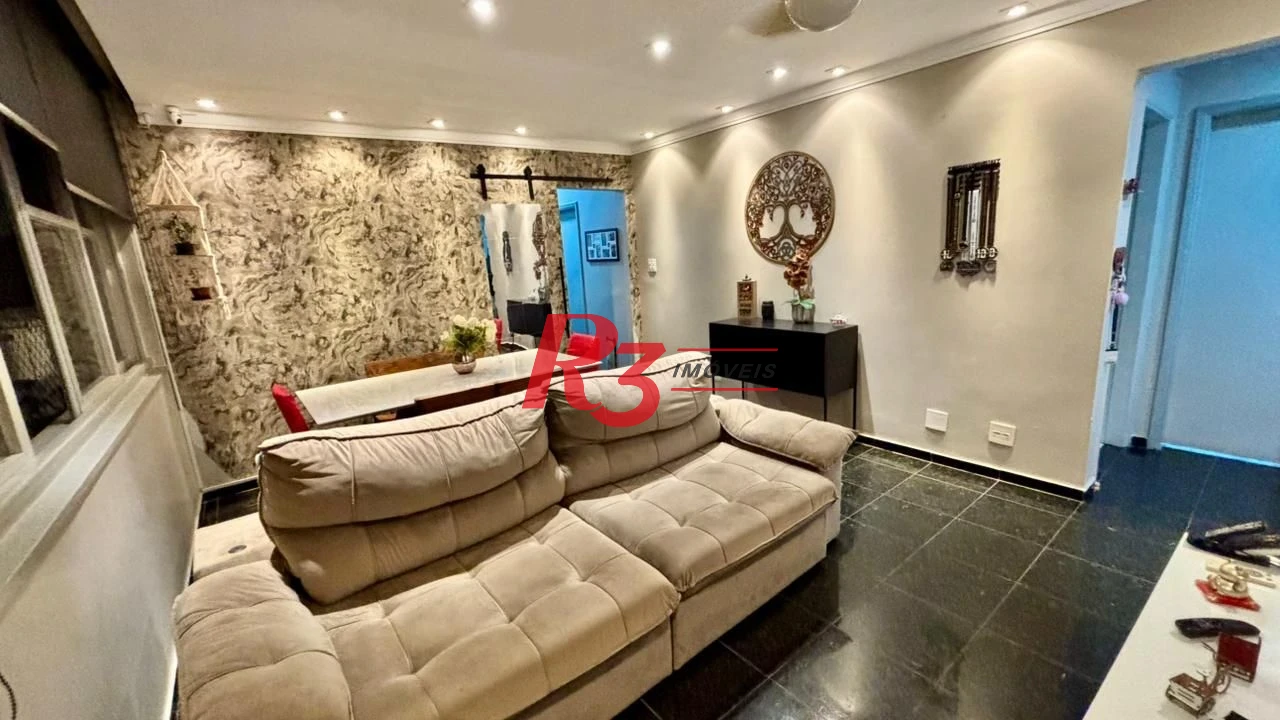 Apartamento com 2 dormitórios à venda, 133 m² por R$ 1.250.000,00 - Gonzaga - Santos/SP