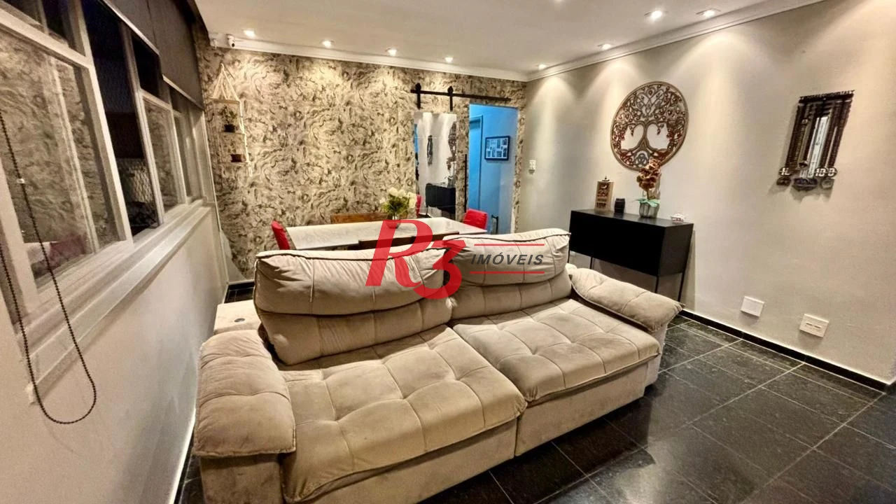 Apartamento com 2 dormitórios à venda, 133 m² por R$ 1.250.000,00 - Gonzaga - Santos/SP