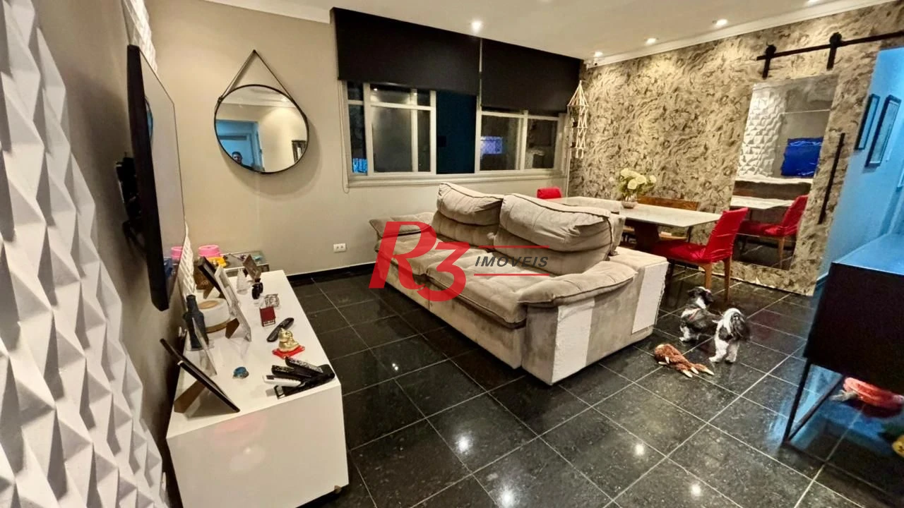 Apartamento com 2 dormitórios à venda, 133 m² por R$ 1.250.000,00 - Gonzaga - Santos/SP