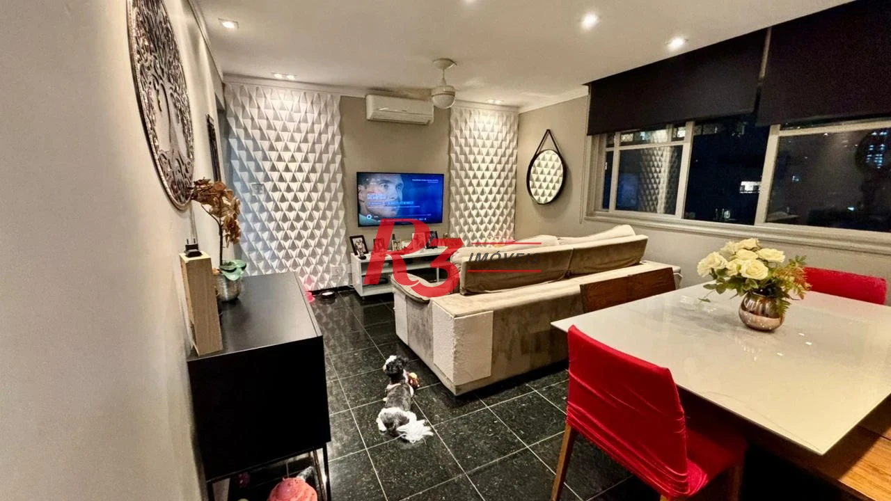 Apartamento com 2 dormitórios à venda, 133 m² por R$ 1.250.000,00 - Gonzaga - Santos/SP