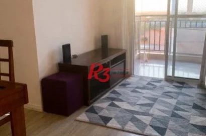 Apartamento com 2 dormitórios à venda, 57 m² por R$ 335.000,00 - Areia Branca - Santos/SP