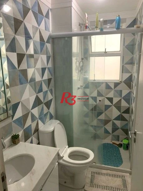 Apartamento com 2 dormitórios à venda, 57 m² por R$ 335.000,00 - Areia Branca - Santos/SP