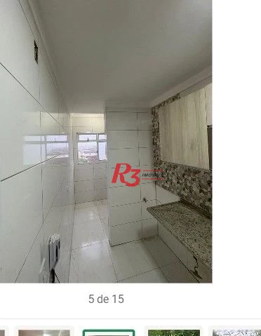 Apartamento com 2 dormitórios à venda, 57 m² por R$ 360.000,00 - Areia Branca - Santos/SP