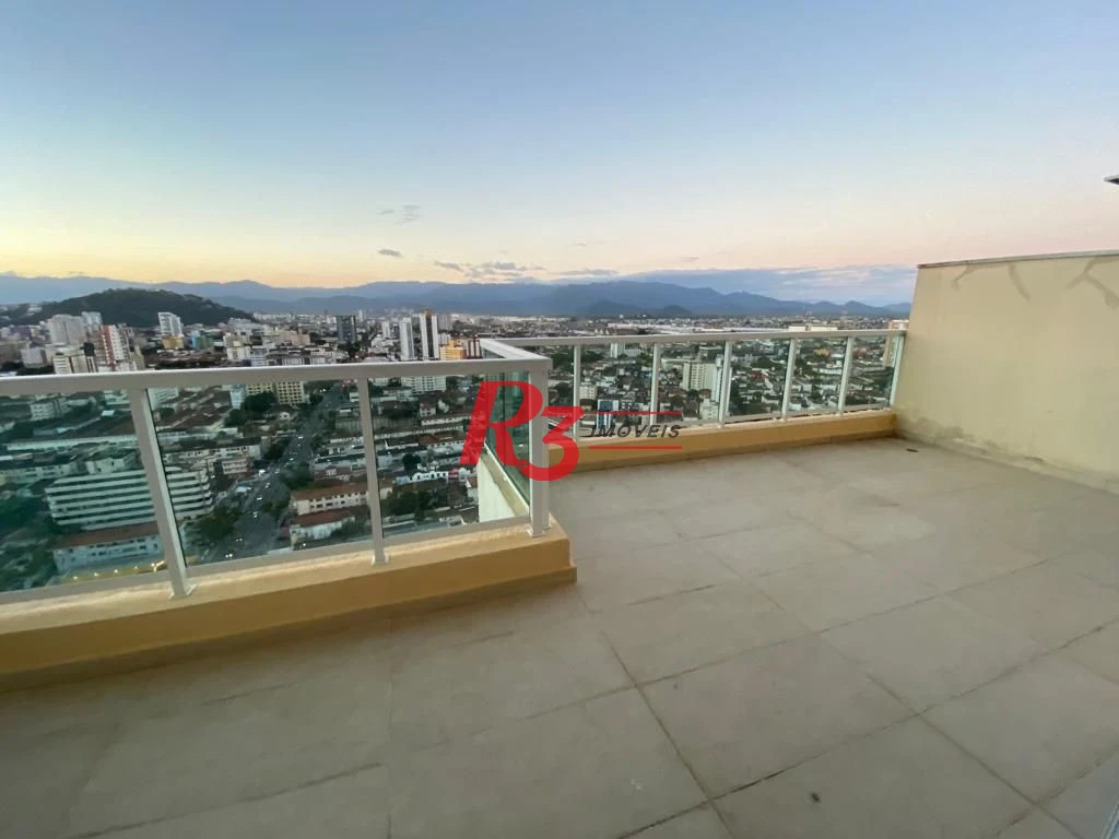 Cobertura com 2 dormitórios para alugar, 90 m² por R$ 7.000,00/mês - Boqueirão - Santos/SP