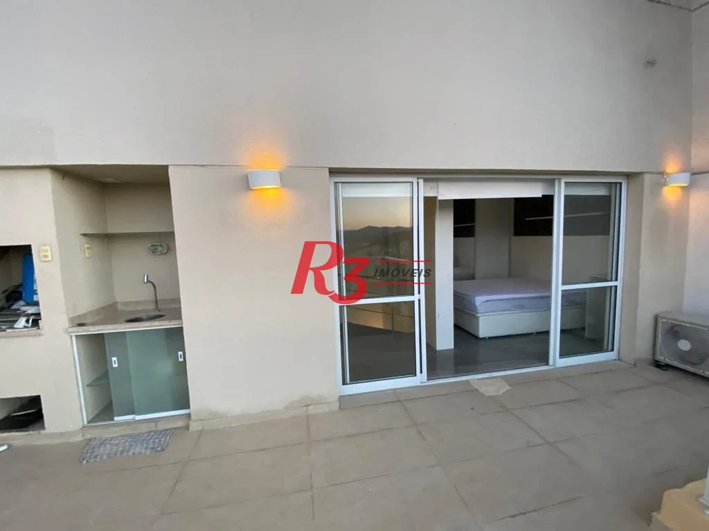 Cobertura com 2 dormitórios para alugar, 90 m² por R$ 7.000,00/mês - Boqueirão - Santos/SP