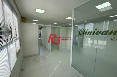 Sala para alugar, 42 m² por R$ 3.300,02/mês - Vila Matias - Santos/SP