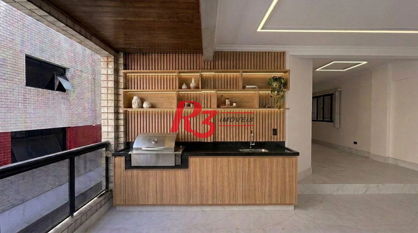 Apartamento com 4 dormitórios à venda, 180 m²  - Aparecida - Santos/SP