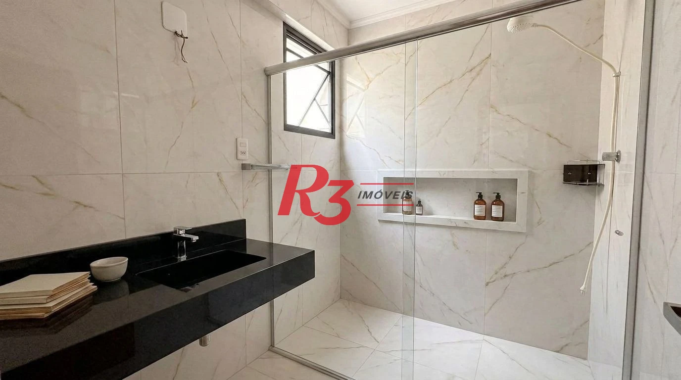 Apartamento com 4 dormitórios à venda, 180 m²  - Aparecida - Santos/SP