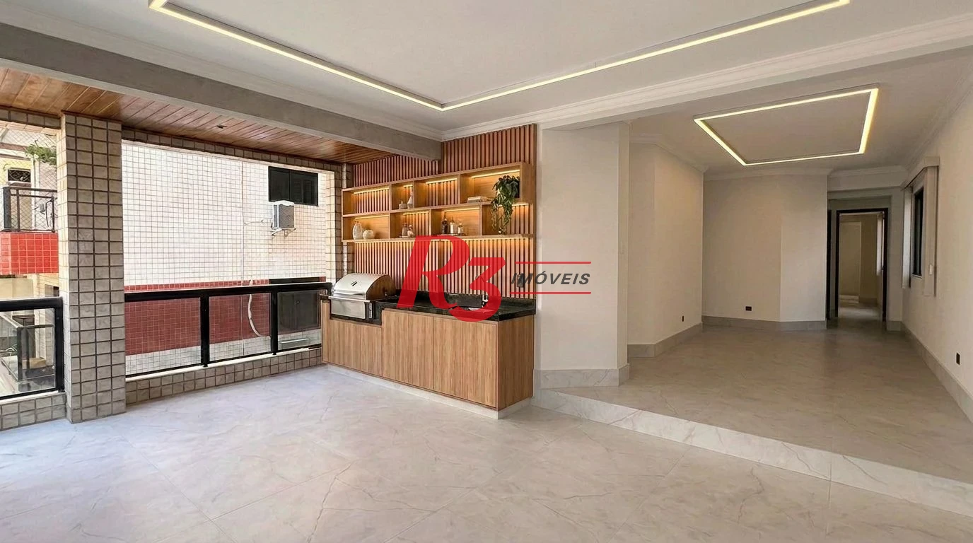 Apartamento com 4 dormitórios à venda, 180 m²  - Aparecida - Santos/SP