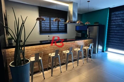 Apartamento com 1 dormitório à venda, 54 m² por R$ 780.000,00 - Boqueirão - Santos/SP