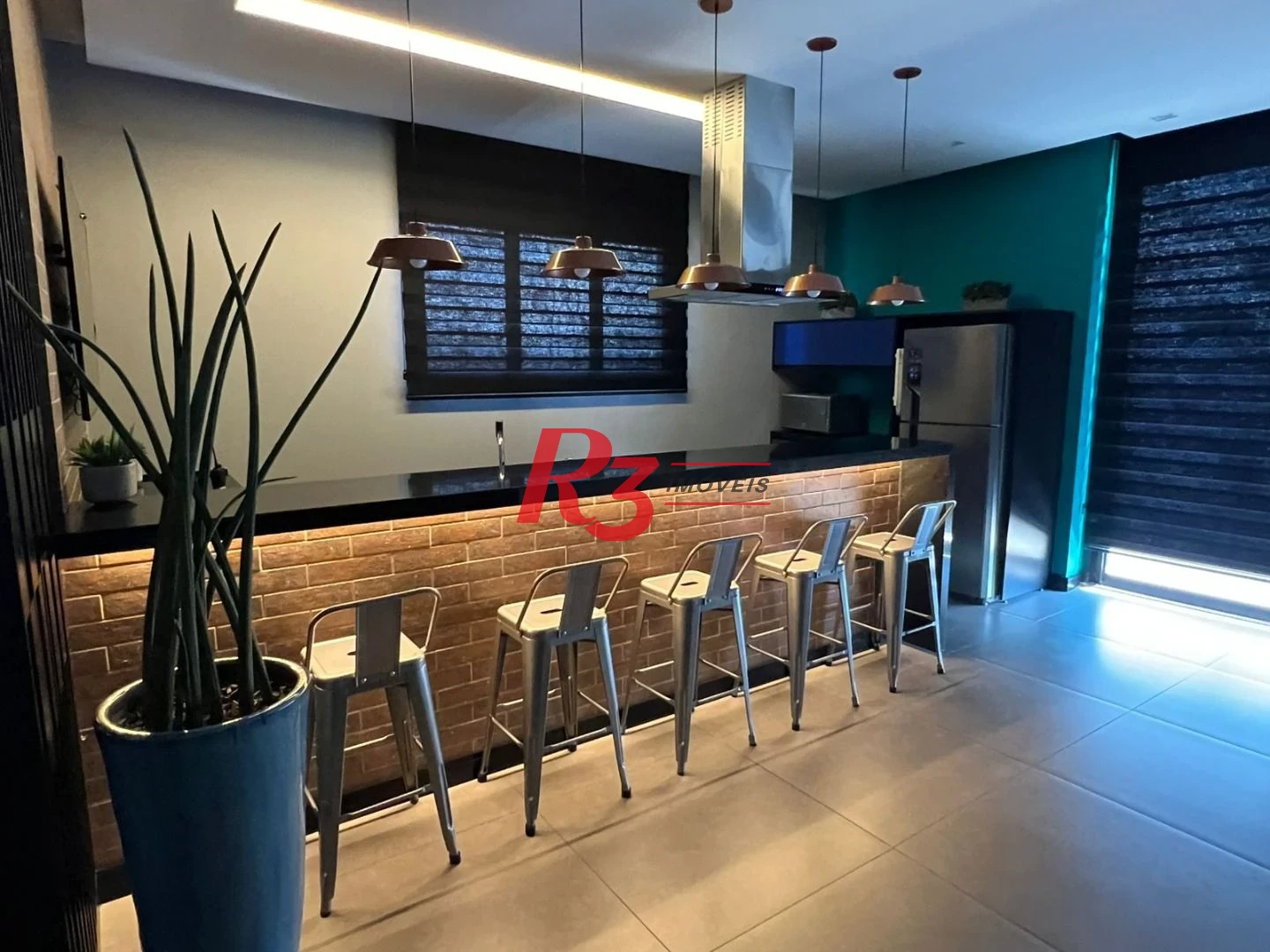 Apartamento com 1 dormitório à venda, 54 m² por R$ 780.000,00 - Boqueirão - Santos/SP