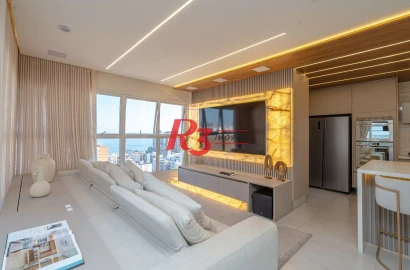 Cobertura com 4 dormitórios à venda, 191 m² por R$ 4.300.000,00 - Gonzaga - Santos/SP