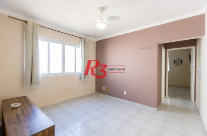 Apartamento com 1 dormitório à venda, 52 m² por R$ 320.000,00 - Encruzilhada - Santos/SP