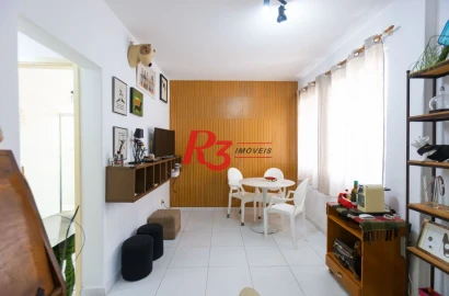 Apartamento com 1 dormitório à venda, 45 m² por R$ 430.000,00 - José Menino - Santos/SP