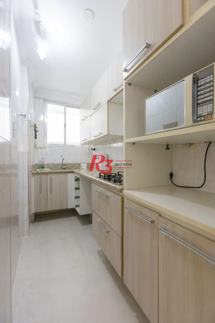 Apartamento para alugar, 37 m² por R$ 3.000,00/mês - José Menino - Santos/SP
