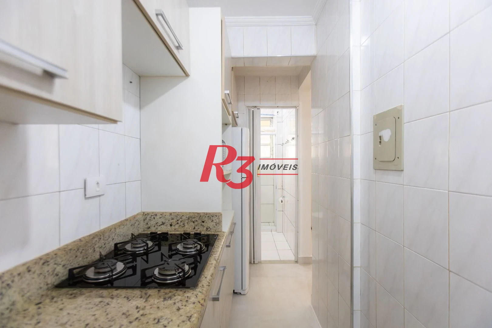 Apartamento para alugar, 37 m² por R$ 3.000,00/mês - José Menino - Santos/SP