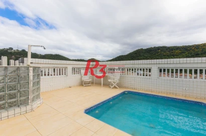 Cobertura com 3 dormitórios, 219 m² - venda por R$ 1.100.000,00 ou aluguel por R$ 7.280,00/mês - Vila Belmiro - Santos/SP