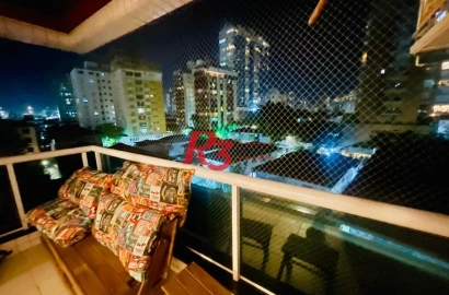 Apartamento com 3 dormitórios à venda, 101 m² por R$ 1.400.000,00 - Aparecida - Santos/SP