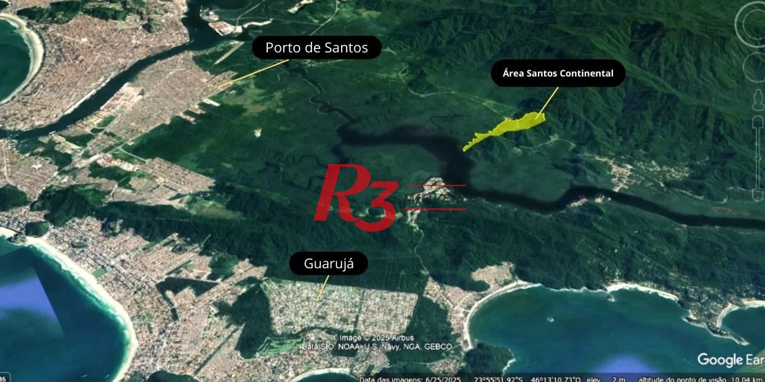 Terreno à venda, 1100000 m² por R$ 318.000.000,00 - Caruara - Santos/SP