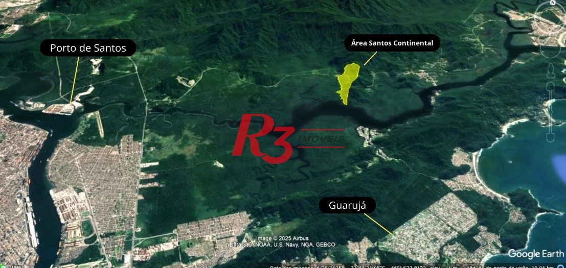Terreno à venda, 1100000 m² por R$ 318.000.000,00 - Caruara - Santos/SP