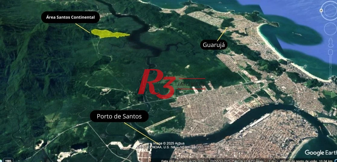 Terreno à venda, 1100000 m² por R$ 318.000.000,00 - Caruara - Santos/SP