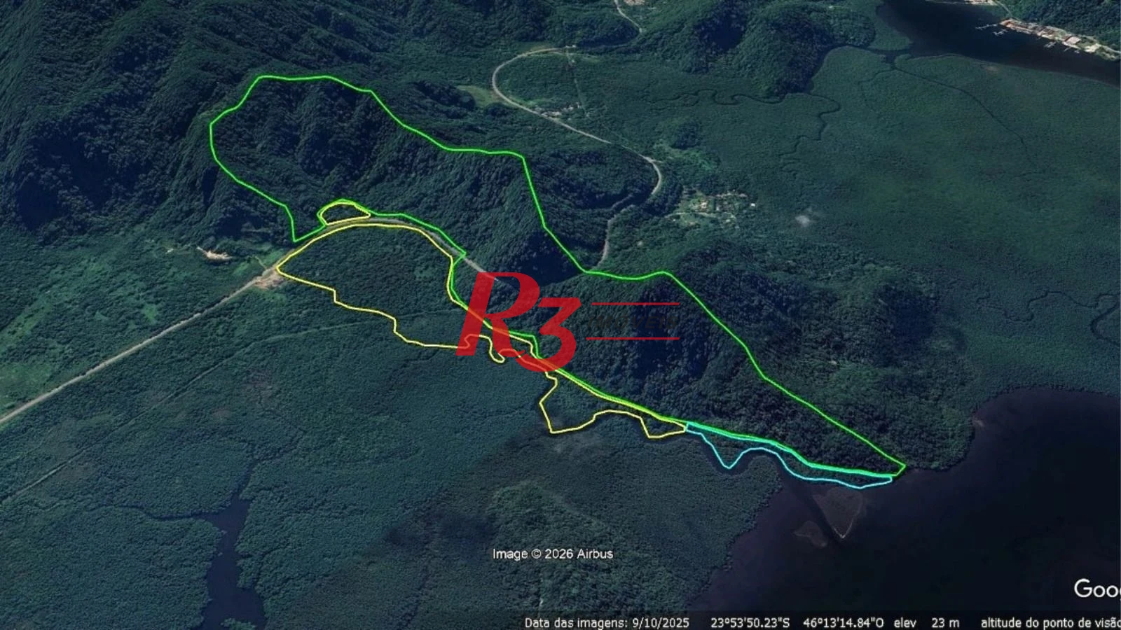 Terreno à venda, 1100000 m² por R$ 318.000.000,00 - Caruara - Santos/SP