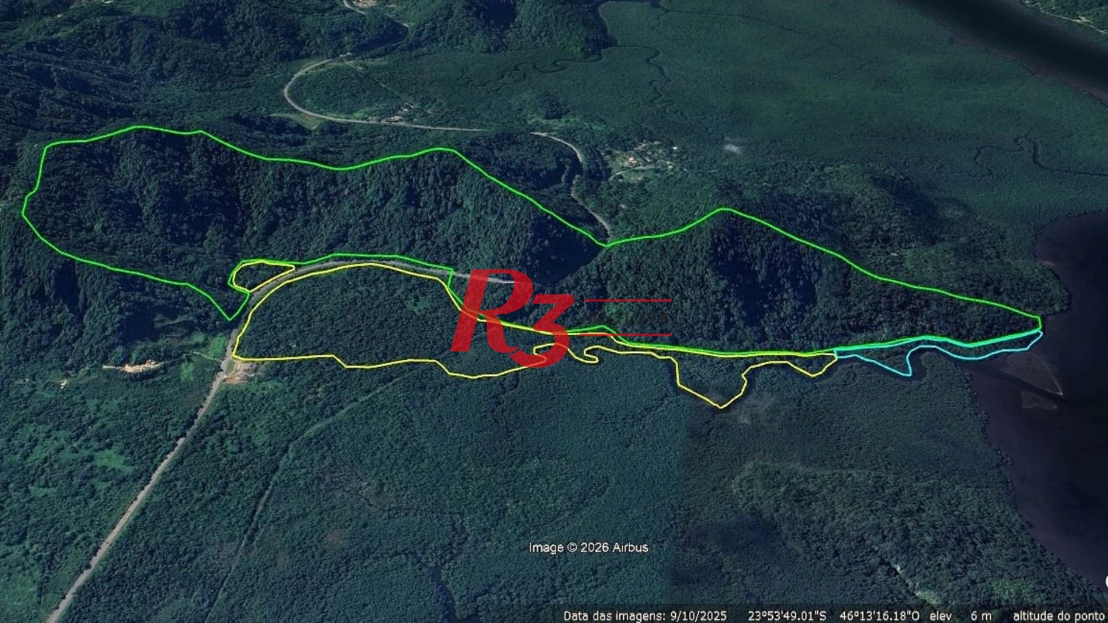 Terreno à venda, 1100000 m² por R$ 318.000.000,00 - Caruara - Santos/SP