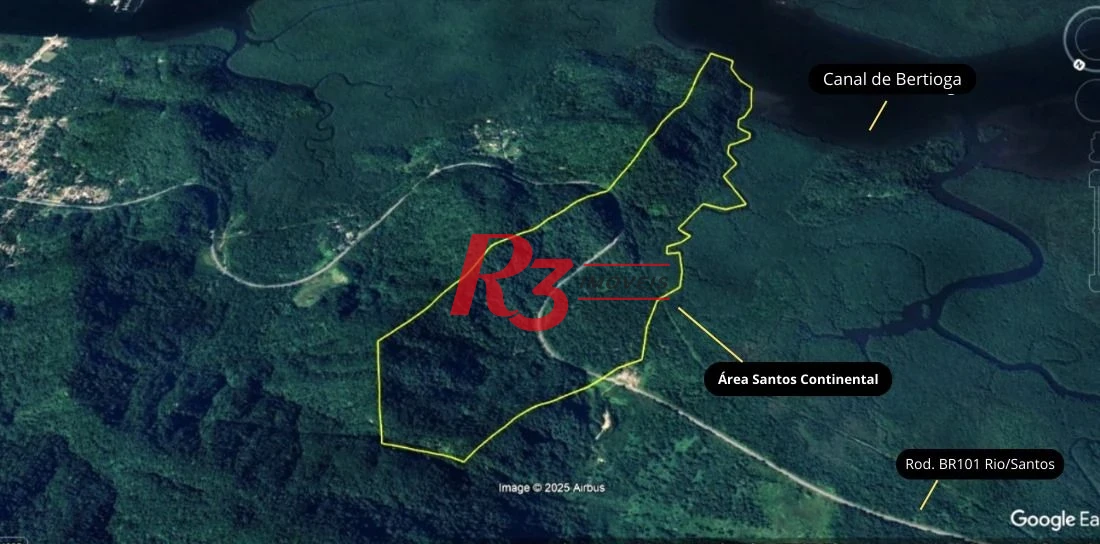 Terreno à venda, 1100000 m² por R$ 318.000.000,00 - Caruara - Santos/SP