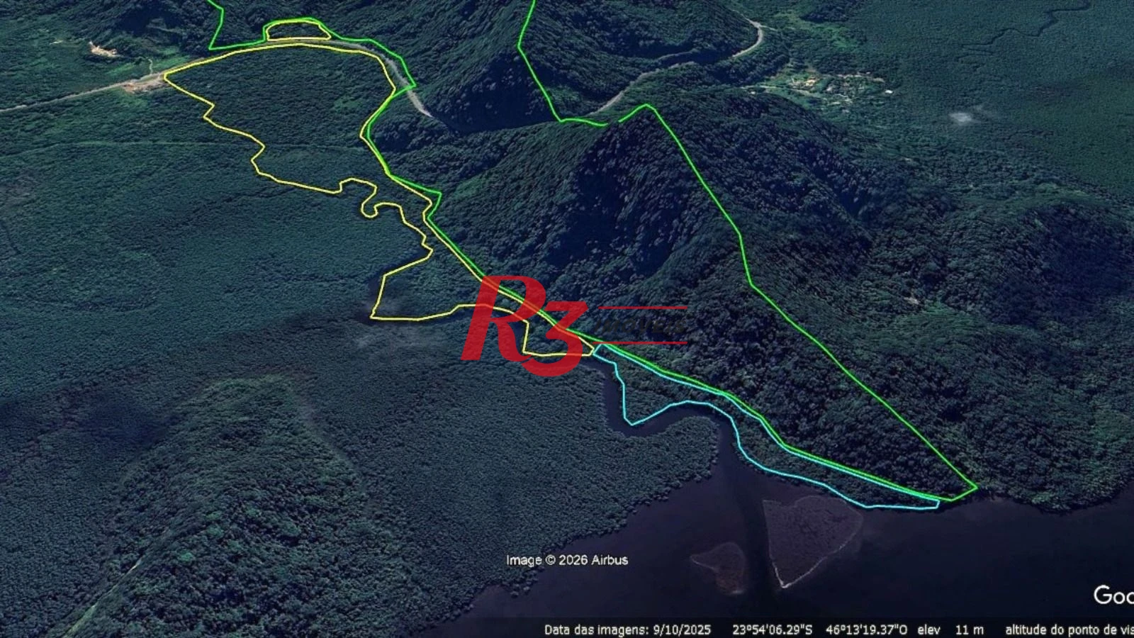 Terreno à venda, 1100000 m² por R$ 318.000.000,00 - Caruara - Santos/SP