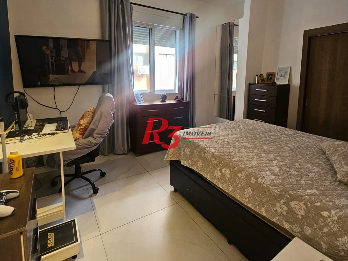 Apartamento com 3 dormitórios à venda, 127 m² por R$ 1.200.000,00 - Aparecida - Santos/SP
