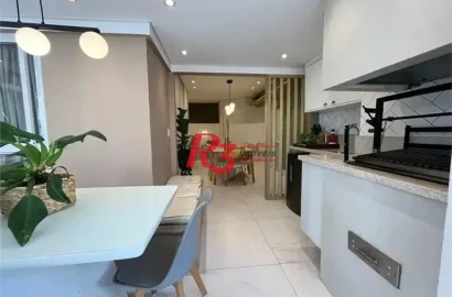 Apartamento com 2 dormitórios à venda, 91 m² por R$ 1.290.000,00 - Gonzaga - Santos/SP
